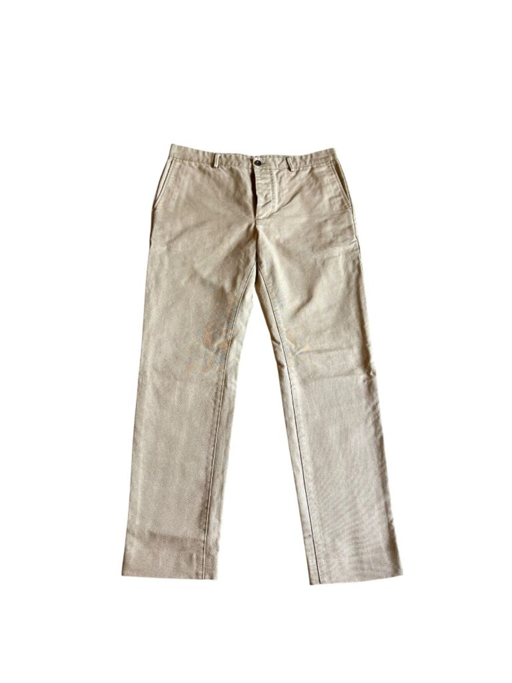 Sid Mashburn Mens 36x34 Khaki Tan Canvas Pants Straight Made in USA